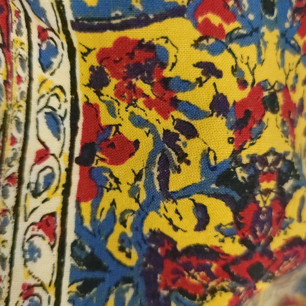 Vtg Ralph Lauren Hawaiian Shirt Men's Med Multicolor Floral Print Pullover 80s - Picture 9 of 12